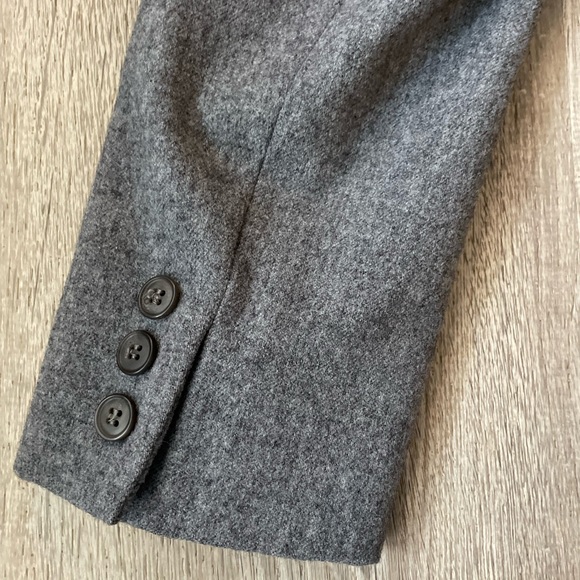 Pendleton 100% Wool Grey Womens Two Button Blazer Vintage Officewear - Picture 6 of 7